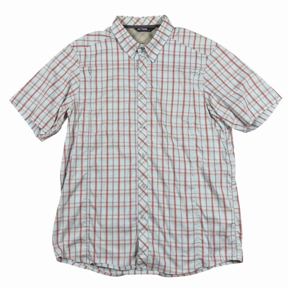 Arcteryx Button Down Short Sleeve Brohm Shirt Mens L Mens Outdoors Gorpcore Logo